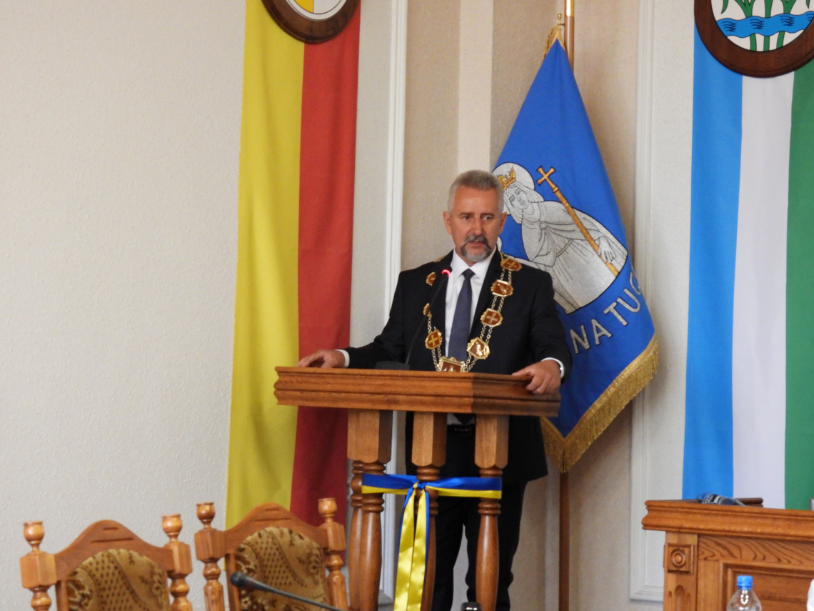 Na zdjęciu burmistrz Tadeusz Kowalski