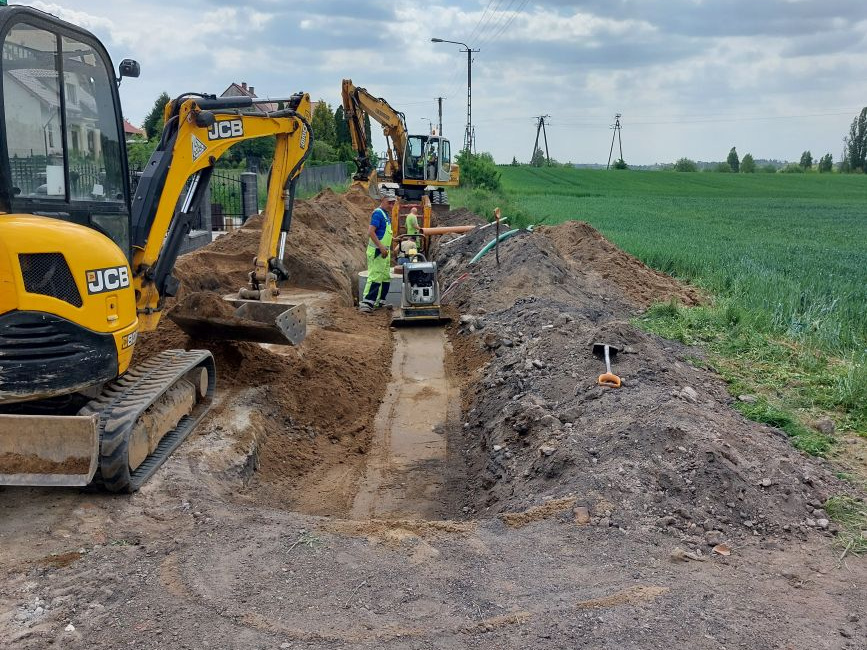 Budowa kanalizacji sanitarnej w ul. A. Janty-Połczyńskiego, fot. archiwum UM