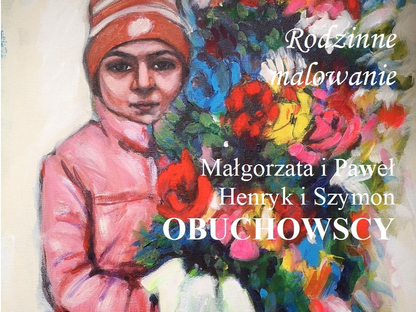 Plakat wystawy. Przedstawia obraz kobiety z kwiatami i tekst. Jest on w treści artykułu