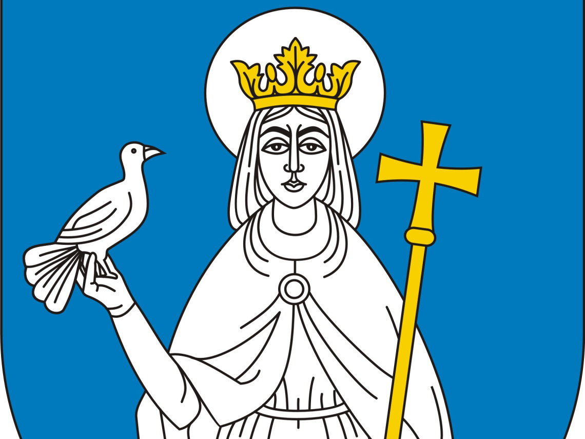 Zdjęcie przedstawia herb gminy Tuchola