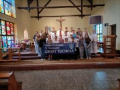 zdjęcie przedstawia grupę kolonijną z gminy Tuchola w kościele