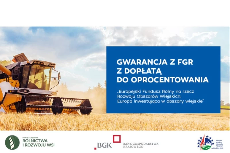 Ministerstwo Rolnictwa i Rozwoju Wsi wraz z Bankiem Gospodarstwa Krajowego realizuje kampanię informacyjną promującą Fundusz Gwarancji Rolnych.
