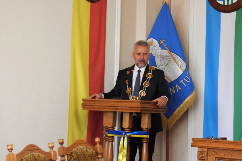 Na zdjęciu burmistrz Tadeusz Kowalski